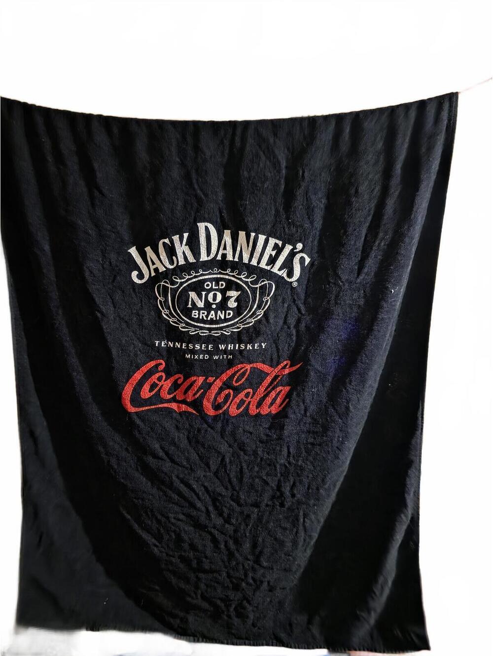 Rare Port Authority Jack Daniel's Coca-Cola Black Towel 5 x 3